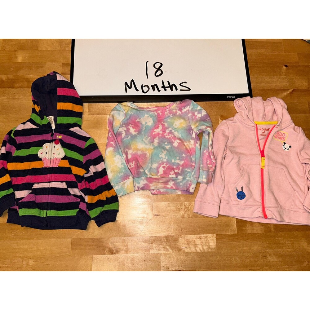 Baby Girl Jacket/Sweatshirt Bundle 18 Months